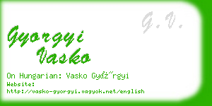 gyorgyi vasko business card